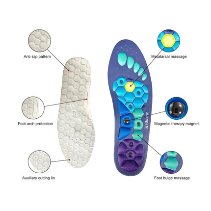 2pair  Acupressure Shoe Insoles Feet Fatigue Pain Relief insoles