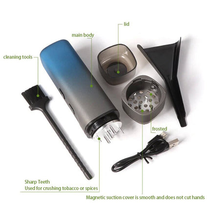 USB Rechargeable Electric Herb Mill 8.1oz Weight For Soft Spices Grinding Device