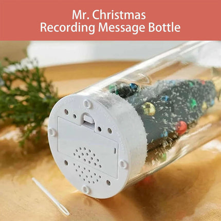 Christmas Tree - Record Christmas Message In A Bottle - Christmas Ornaments