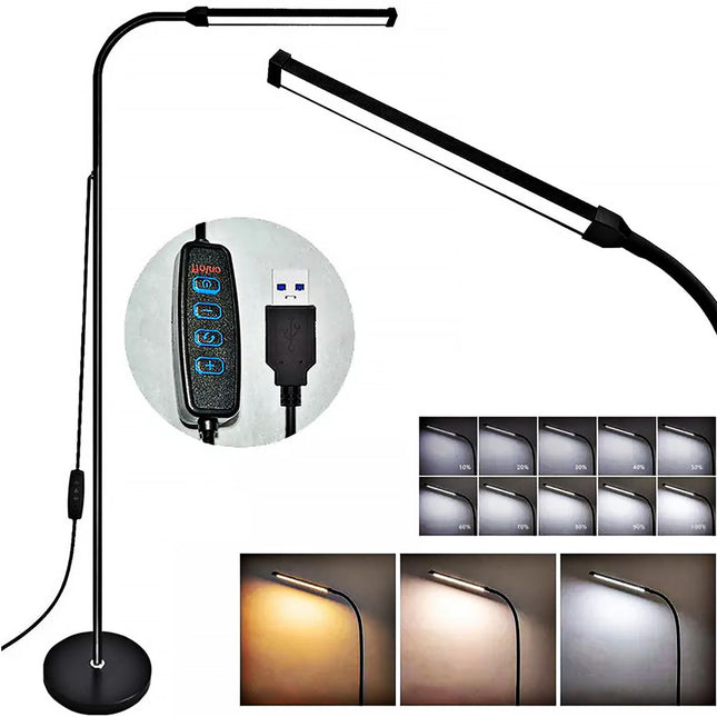 LED Floor Lamp 360° Adjustabe Standing Light Reading Eyelash Gooseneck Light AU