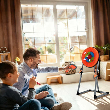 3 in 1 Throwing Target Set Throwing Game w/3 Throwing axes 3 Ninja Darts