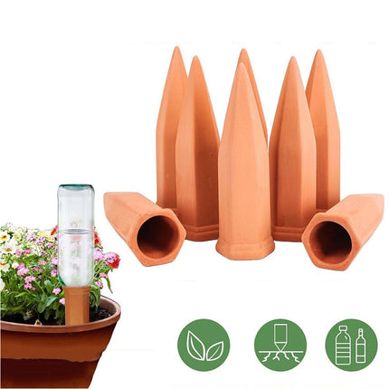 8 Pcs Plant Self Watering Stakes Spikes Automatic Terracotta Probe Watering