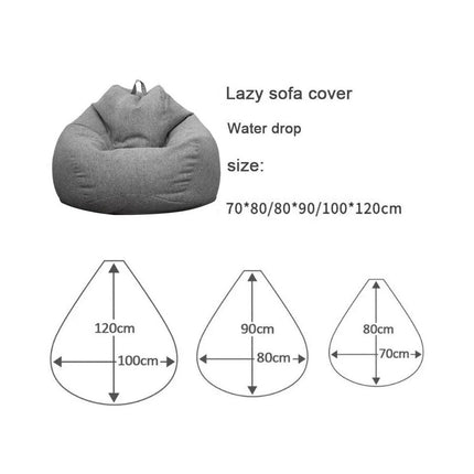 120 * 100cm Large Bean Bag Chairs Sofa Cover Indoor Lazy Sofa For Home Bedroom
