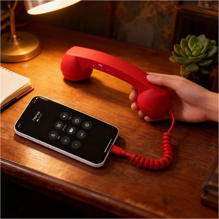 1Pcs Type C Retro Telephone Handset Phone Receiver for Type C Smartphones