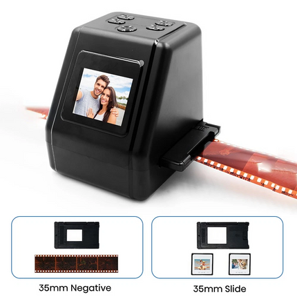 Film Scanner 35mm 110 Slide Negative Converter Photo Digital Image Viewer 2" LCD