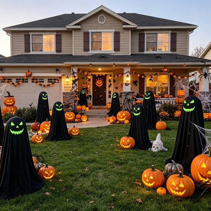 Soft LED Lights Outdoor Halloween Light-up Ghost Holiday Party Decor Style A