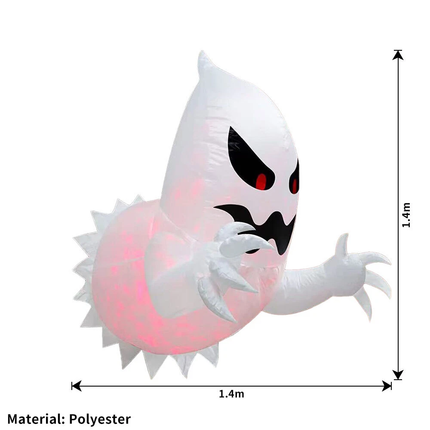 LED Light Halloween Inflatables Blow Up Ghost with Indoor/Outdoor Yard Decor