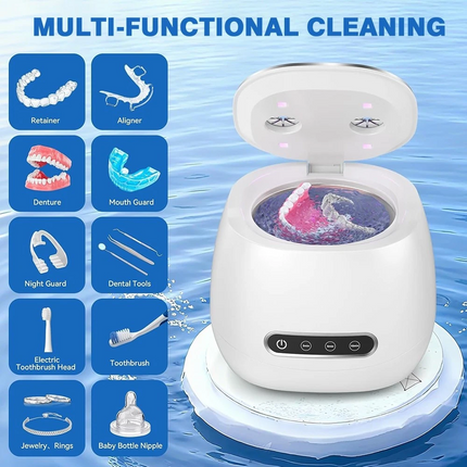 Ultrasonic UV Cleaner for Dentures Aligner Retainer Dental Cleaning Machine