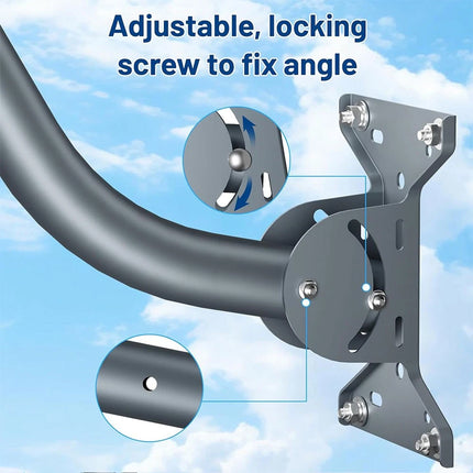 Starlink Gen3 Roof Wall Pole Mounting Kit, Compatible with Standard Satellite Dish
