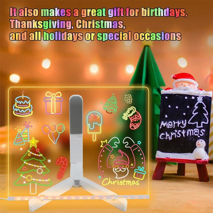 Illuminated Acrylic LED Writing and Message Board Christmas Gift