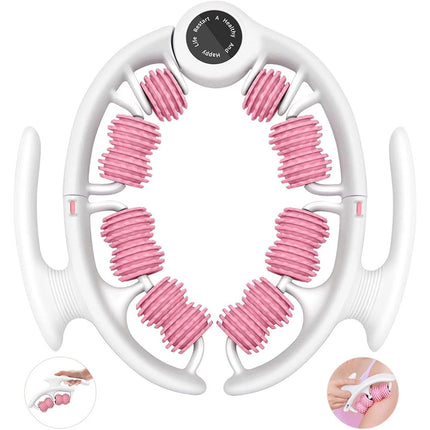 Lymphatic Drainage Massager Roller Anti-Cellulite Fascia Tool Legs Glutes Belly