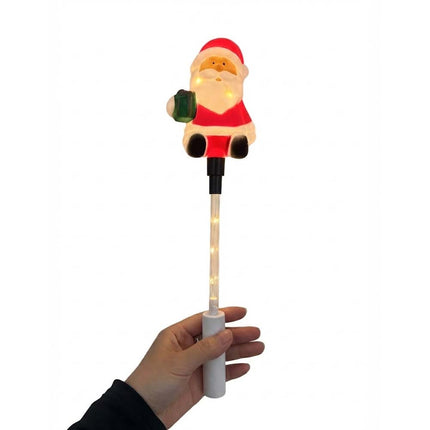 Energy-saving Christmas Glowing Stick Santa Claus Warm Light Handheld Luminous Toy Outdoor