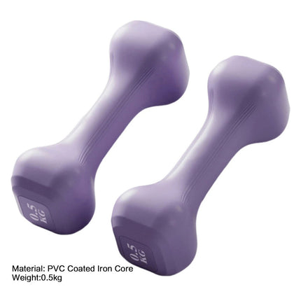 Women's Bone-Shaped Dumbbell Rubber Coated for Home Gym Use Fitness Equipment