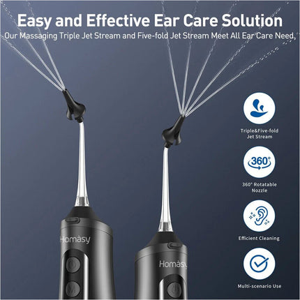 Electric Water-Powered Ear Cleaning Kit Portable Ear Care Tool with Irrigation System