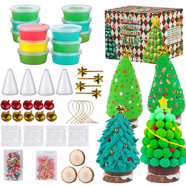 DIY Christmas Tree Clay Kit Make Your Own Christmas Tree Ornament Kit Gift