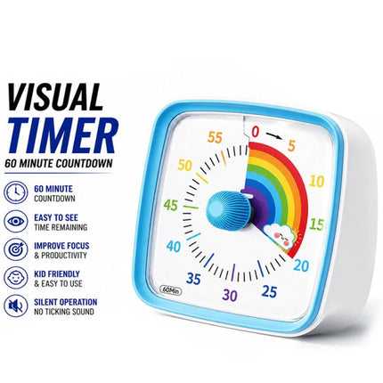 60 Minutes Visual Analog Timer Countdown Clock Times Management  Adult Tools