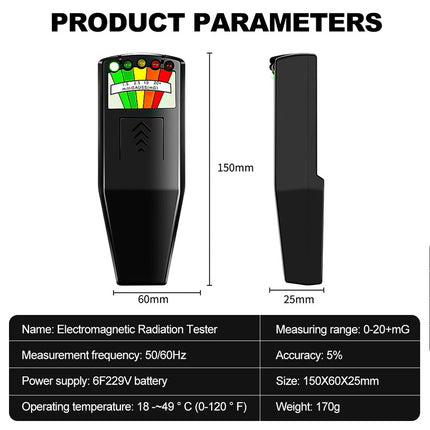 K2  Meter Portable Electric Field Testing Detector Practical Detection Device