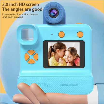 Blue Portable Digital Instant Print Camera with Thermal Printing