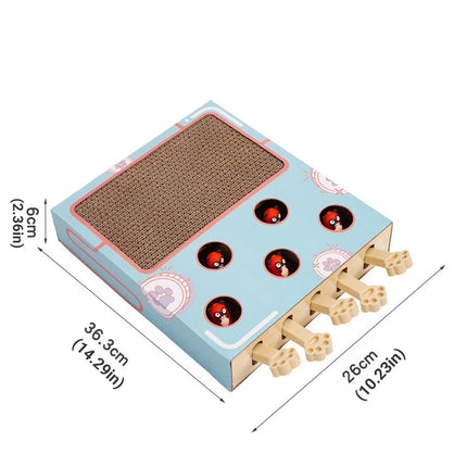 Cat Toy Whack-a-Mole Cat Scratching Board Corrugated Cardboard Scratching Pad