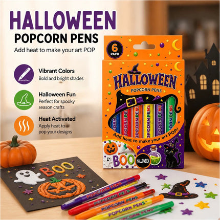 3D Puffy Bubble Art Drawing Pens Magic Popcorn Pens DIY Craft Set 3 Box