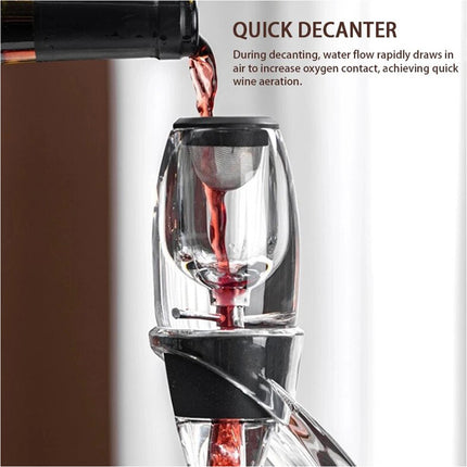 Wine Aerator Deluxe Essential Red Wine Magic Decanter Tower Stand Set Gift