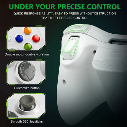Wireless Game Controller Gamepad For MS XBOX 360 Console Windows 10 8 7