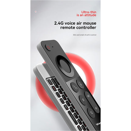 Mini 2.4g Rechargeable USB Remote Control Wireless Keyboard Air Mouse PC TV
