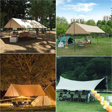 Waterproof Outdoor Camping Tarp Rain Fly Tent for Canopy Hammock Hiking Cover