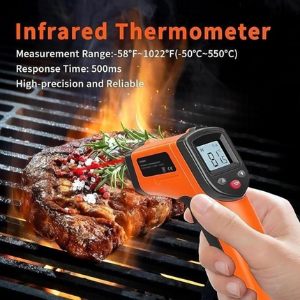 Infrared Thermometer Non-Contact Digital Temperature Meter for Cooking BBQ Kitchen