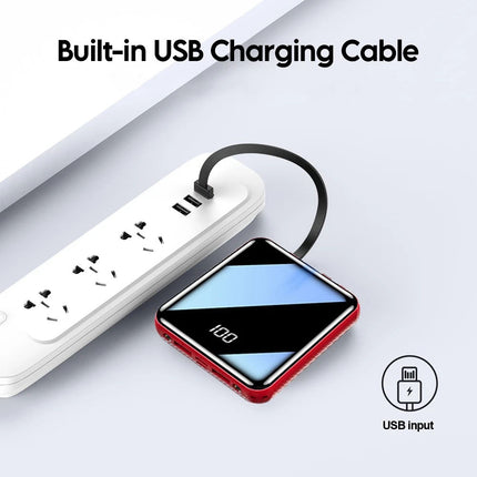 20000mAh Backup External Battery LED Power Bank Pack Fast Charger for Phone 4USB