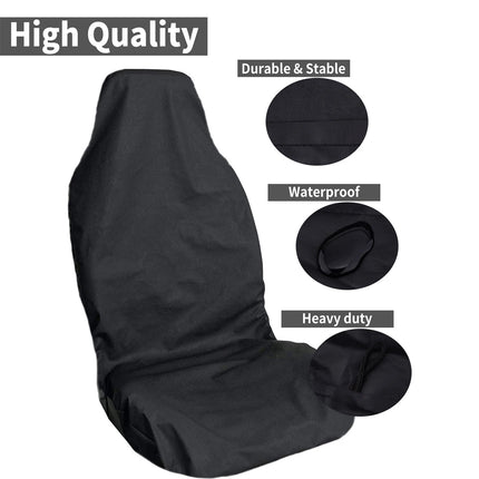 Universal Auto Car Seat Covers Anti Slip Throw Over Seat Cover Protector Black