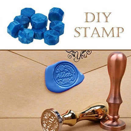1200Pcs Colour Sealing Wax Mix Metallic Stick Beads Stamp Seal Candle Envelope 1Box Macaron and1Box bluegreen