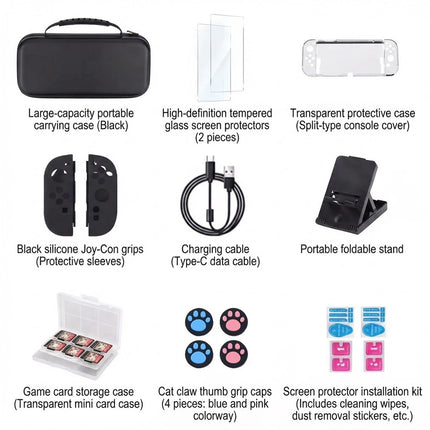 For Nintendo Switch2 Travel Carrying Case Bag Screen Protector Cover Accessories  Bubble Bubble Store