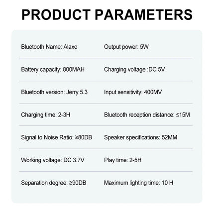 Portable 5W Bluetooth Speaker Subwoofer Sound Wireless Waterproof Mini Speaker