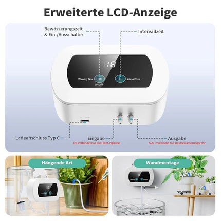 Automatic Drip Irrigation System Plant Controller Self Watering Git Garden