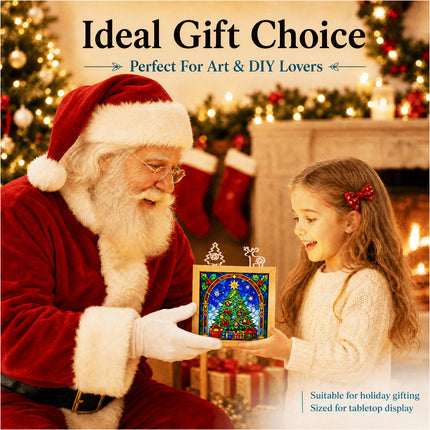 DIY Acrylic Puzzle Night Light, Christmas Stocking Treasure Puzzle Lamp