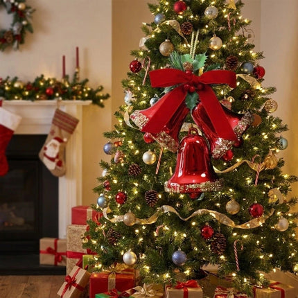 Triple-Bell Christmas Bell Hanging Ornament Window Decoration