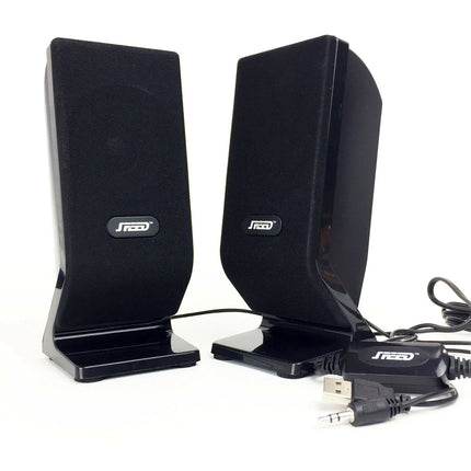 2.0 Channel 6W USB Powered PC Speakers Desktop Laptop Mini Audio Speakers