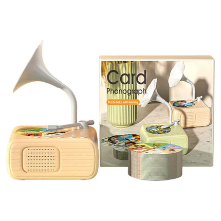 Gramophone With 96 Cards, Phonograph Story Music Player Gift