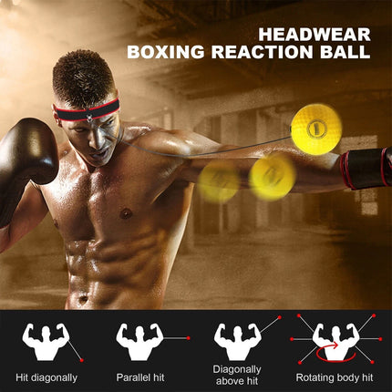 Boxing Fight Ball With Head Band For Exercise Reflex Speed Training Punching