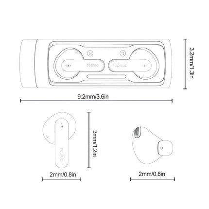 Wireless Earbuds Bluetooth 5.3 Earphones Noise Reduction For iOS and Android