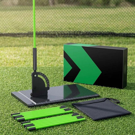Golf Alignment Sticks and Angle Holder Set with Portable Bag,Golf Swing Training