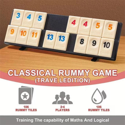 Rummikub Travel Pouch Game Portable Compact Fun for Boys and Girls & Adults 2-4 Players AU