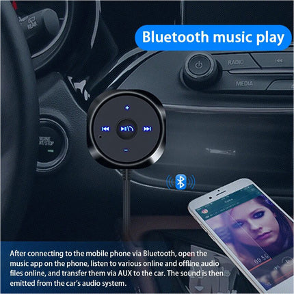 Bluetooth Car Adapter 3.5mm AUX Adapter Wireless Stereo Audio Music Receiver