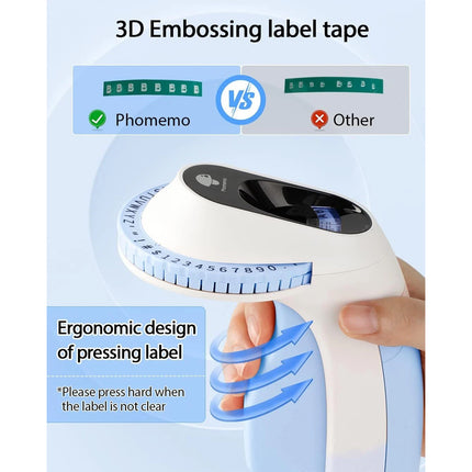 Dymo Embosser Label Maker Labeller with 5x Embossing Tape for Organizer Xpress