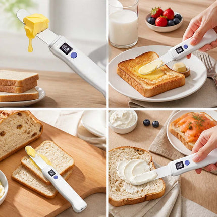 Heated Butter Knife With Digital Display, Stainless Steel Heated Butter Spreader