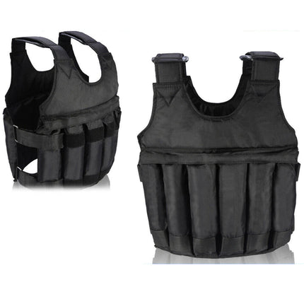50KG Weighted Vest Adjustable Loading Weight Jacket Exercise Training Fitness