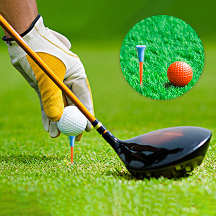 200pcs 83mm Golf Tees Multi Color Plastic With Rubber