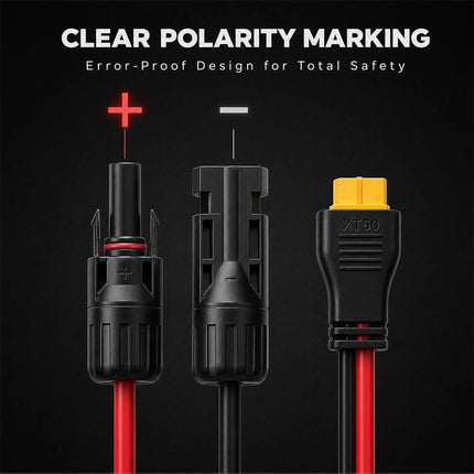 For MC4 Solar Panel Connector To XT60 Adapter IP67 10AWG 3M Extension Cable 3M