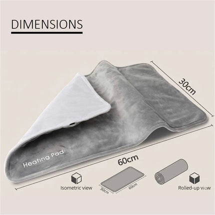 Portable USB Type-C Powered Electric Blanket Thermal Warmer Wrap Heating Pad